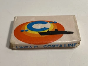 Vintage italienisches Kreuzfahrtschiff COSTA LINE Seifenstück versiegelt s12 - Bild 1 von 8