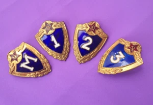 Four badges of soldiers and sergeants of the Soviet Armed Forces USSR - Picture 1 of 21