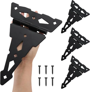 8 Inch Heavy Duty Decorative T Hinge Shed Storage Gate Barns Tee Hinges with Scr - Picture 1 of 12