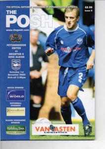 Peterborough United v Brighton & Hove Albion 2003/04 Division 2 - Picture 1 of 1
