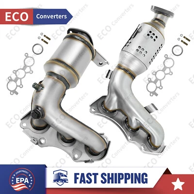 Manifold Catalytic Converter Set For 2006-2012 Toyota RAV4 3.5L V6 EPA APPROVED - Image 1 of 4