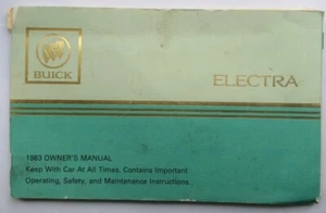 Owners Manual 1983 Buick Electra Original - Bild 1 von 3