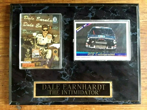 1994 Limited Ed. Dale Earnhardt Sr The Intimidator Two Trading Card Wall Plaque Cover