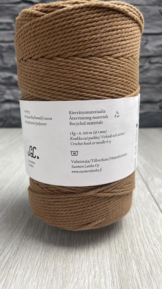 Moppari Garn Makramee-Stricken, Häkeln, Teppichweben 1Kg - Bild 1 von 2