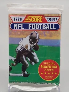1990 SCORE SERIES 2 II SEALED PACK ONE (1) SINGLE FOOTBALL CARDS NFL rc donruss - Picture 1 of 3