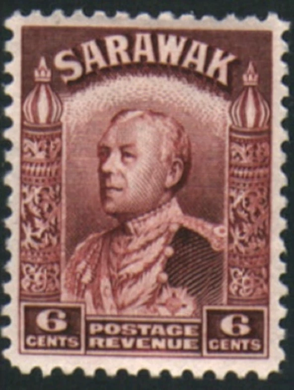 Estampilla Sarawak 1934 190541 Scott #118 Charles J Brooke como nueva bisagra parte posterior CV$2 Foto 1 de 1