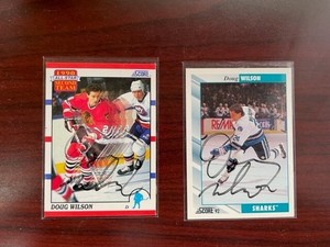 Doug Wilson autographed signed hockey cards