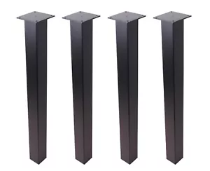 4pcs x 18" Dining Table Legs,Industrial kitchen Bench legs, Straight Legs,Black - Picture 1 of 6