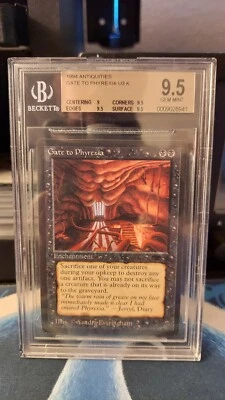 Gate To Phyrexia x1 BGS 9.5 MINT Antiquities Magic 1x Mint MTG  - Image 1 of 2