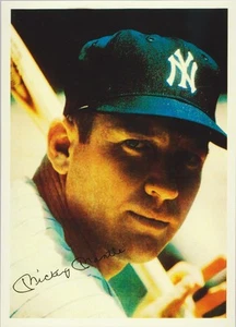 1961 phillies cigar photo reproduction 6x9 MICKEY MANTLE YANKEES - Picture 1 of 1