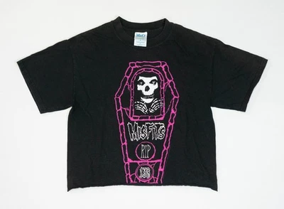 Vintage Misfits T-Shirt Sz M Blue Grape 2003 Rip 138 Danzig Metal Band Tee Crop - Image 1 of 4