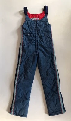 Polaris Snowmobile Bibs Overalls Quality Fashions Good Condition Small Blue - Image 1 of 4