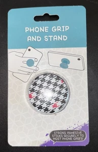 Phone Grip and Stand - Black Checkered Pattern (New/Unused) - Picture 1 of 2