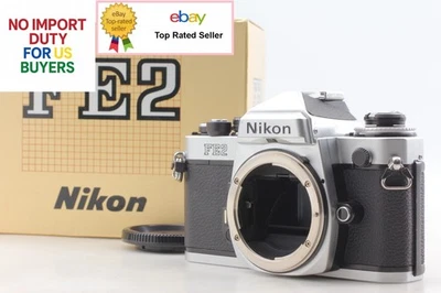 Cuerpo de cámara fotográfica Nikon FE2 plateada 35 mm SLR Honeycomb [N COMO NUEVA+++ en caja] JAPÓN Foto 1 de 4