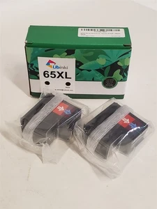 2er Pack 65XL Schwarz Tintenpatrone Ersatz für HP Druckertinte 65 HP65 XL HP65XL - Bild 1 von 3