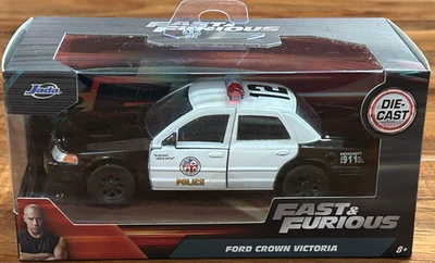Jada 1:32 Scale Fast & Furious Ford Crown Victoria Diecast Police Car - Image 1 of 4