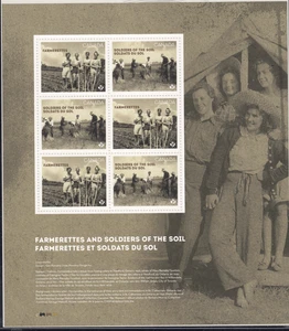 2024 Canada - SC#3462-3463 Farmerettes and Soldiers of the Soil-Pane of 6-M-NH - Picture 1 of 1