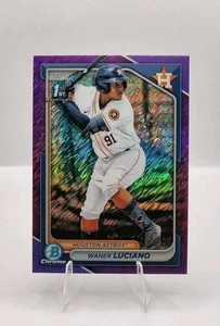 2024 Bowman 1st Chrome - Prospect Waner Luciano #BCP-208 Purple Refractor /250 - Bild 1 von 3