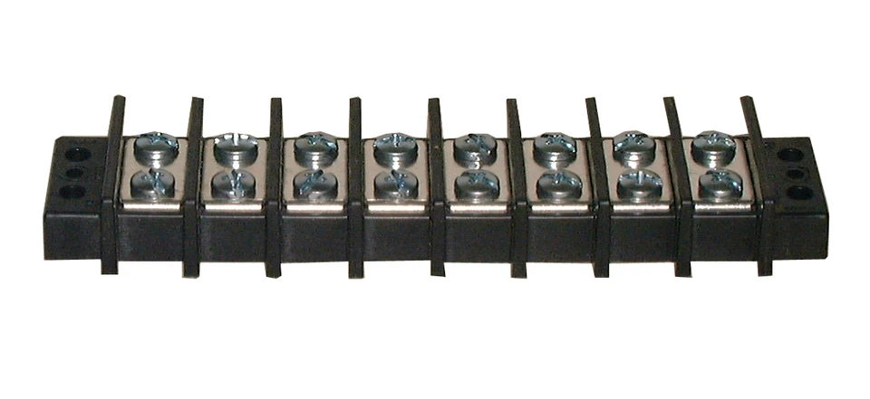 Philmore 13-1708 8 Position Dual Row Terminal Block Barrier Strip ~ 75A @ 600V - Image 1 of 1