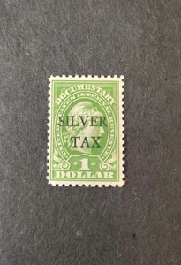 US Stamp Scott #RG13 REVENUE Silver Tax $1 LIBERTY OVPT Full Gum MNH🌟 - Picture 1 of 6