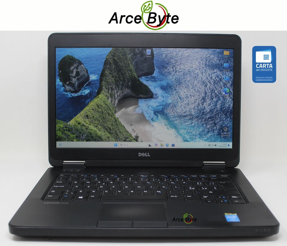 DELL LATITUDE E5440 14" CORE i3 RAM 4 GB SSD 128 GB WINDOWS 11 PRO NO WEBCAM - Immagine 1 di 4