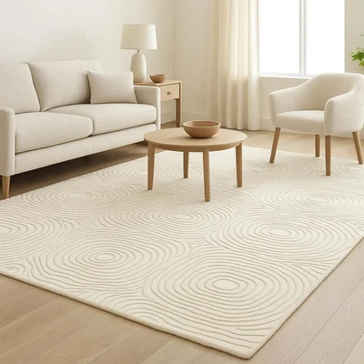 New Modern Hand-Tufted Wool Rug  Carpets Rug  Living Room Bed room– - Image 1 of 4