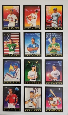 Fleer Pro Visions 1991 - Juego completo de 12 cartas - Bo Jackson, McGwire, Clemens, como nuevo Foto 1 de 2