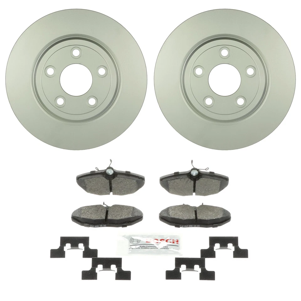 Kit de rotores de freno de disco trasero y pastillas de freno de cerámica Bosch para LS S-Type XJ8 RWD Foto 1 de 1