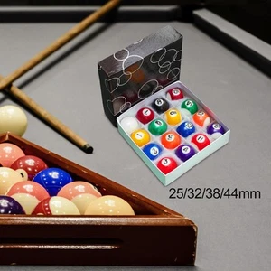 16 Pieces Mini Billiards Table Balls Set Small Pool Cue Balls Mini Pool Ball Set - Picture 1 of 19