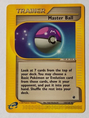 Trainer - Master Ball - 143/165 - Expedition - englisch - Bild 1 von 2