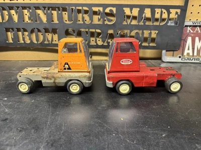 Lot of 2 Vintage Tin Metal Tonka Semi Mover Trucks Allied Van Lines - Image 1 of 4