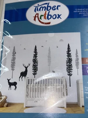 Wall Stickers Nature Vinyl Decals Peel & Stick Timber Artbox 58 Precut Stickers - Image 1 of 4