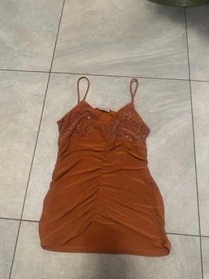 Vintage Y2K Lipstick Queen Orange sequin Body Con Tank Top - Image 1 of 4