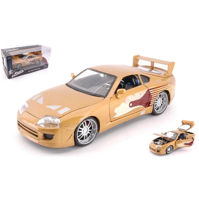 SLAP JACK'S TOYOTA SUPRA FAST & FURIOUS GOLD 1995 1:24 Jada Toys Movie Modellino - Immagine 1 di 4