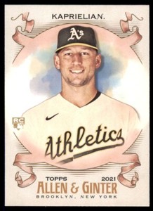 James Kaprielian 2021 Topps Allen & Ginter Rookie Card RC ! #257 Oakland