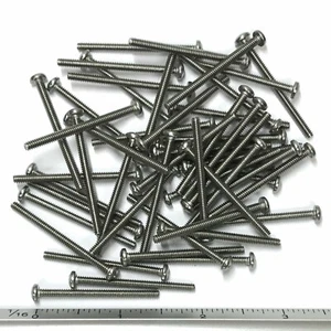 (PKG of 50) 4-40 x 1-1/2" Machine Screw, Phillips Pan Head, 18-8 Stainless Steel - Picture 1 of 2