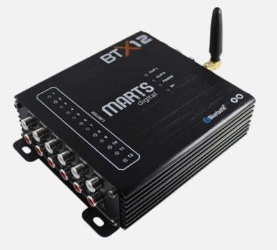 Marts Digital BTX12 DSP Processor 12 CH Bluetooth 31 Bd EQ 6 Aux Input NEW