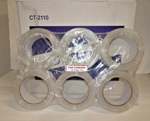 Professional Sealing Packing Industrial Tape Clear 2 Mil 2”x 110 Yard Bundle - Picture 1 of 6