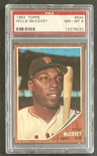 1962 Topps PSA 8 HIGH SERIES Willie McCovey Baseball Card #544