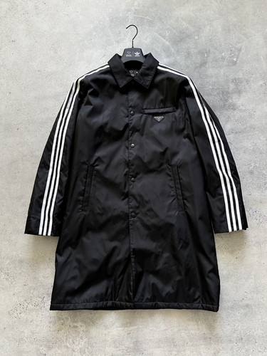 ADIDAS per PRADA RE NYLON TRACK CAPPOTTO GIACCA NERA UOMO TAGLIA XS