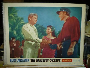 HIS MAJESTY O'KEEFE, orig 1954 LC #8 [Burt Lancaster, Joan Rice] 