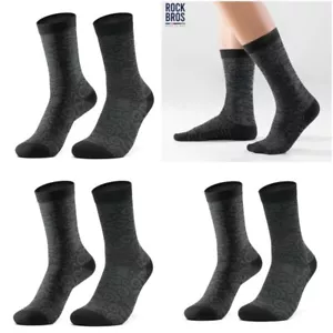 ROCKBROS Cycling Socks,Crew Length,Breathable Cushioned Bike Socks Unsex 3-Pack - Picture 1 of 17