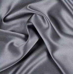 "Charcoal Charmeuse Satin Fabric | 58" Wide | Stretchy & Silky | Perfect for Bri - Foto 1 di 3
