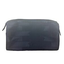 VERSACE Grecca Medusa Head Cosmetic Pouch Bag  Black Canvas Authenticated W/ COA