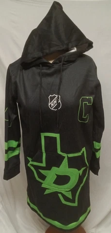 Women's NHL Jamie Benn C 14 Jersey DALLAS Stars Victory Green Hoodie Dress Sz S Cover