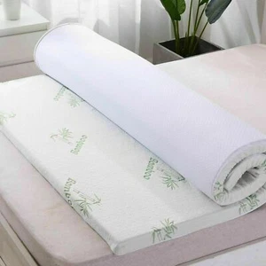 Bamboo Memory Foam Mattress Topper Quality Sizes Available Single Double King Su - Picture 1 of 16