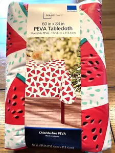 Mainstays PEVA Tischdecke Wassermelone 60" x 84" Rechteck NEU UNBENUTZT - Bild 1 von 2