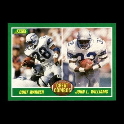 Curt Warner 1989 Score Seattle Seahawks #278 R329P 42 - Image 1 of 2