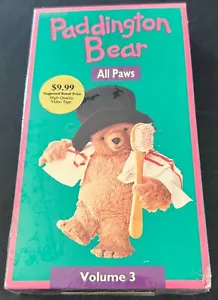 Paddington Bear: All Paws - Vol. 3 (VHS, 1990)- Vintage Animated - RARE - Sealed - Picture 1 of 4