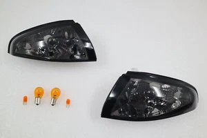 Smoked Crystal Front Corner Signal Lights Fit NISSAN SKYLINE R32 GTR~1989~199~ - Picture 1 of 7